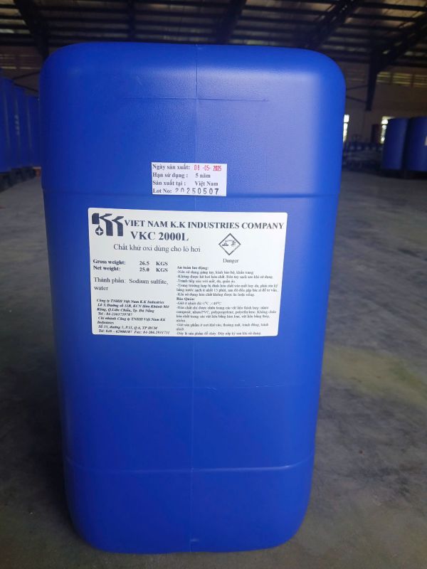 CHẤT KHỬ OXY DÙNG CHO LÒ HƠI-VKC-2000L