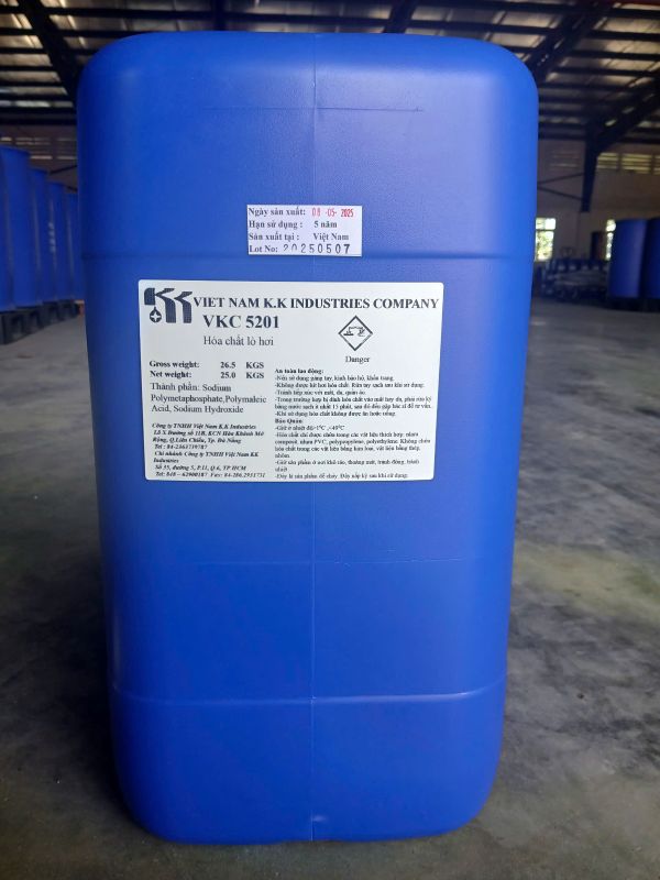 CHẤT ỨC CHẾ ĂN MÒN CÁU CẶN CÓ ĐIỀU CHỈNH pH CHO LÒ HƠI- VKC-5201